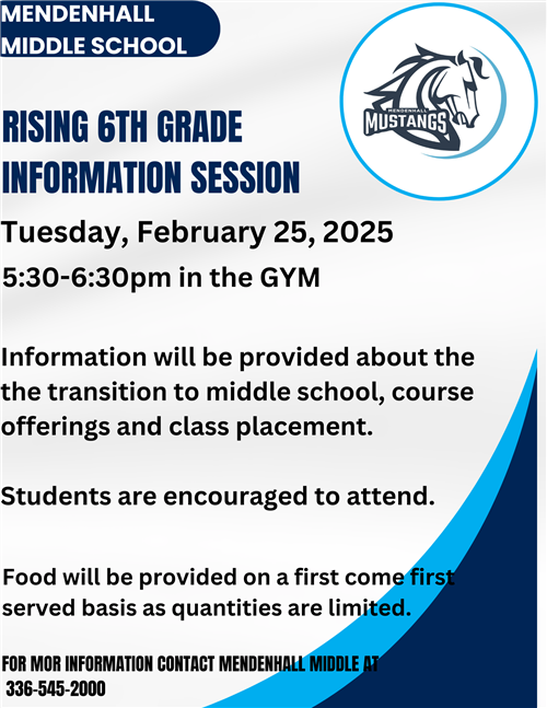 Mendenhall Information Flyer
